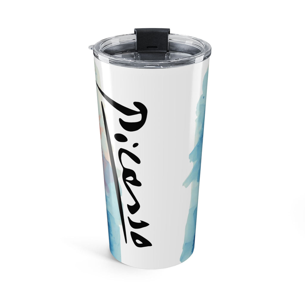 Picasso Cat 20oz Tumbler — Abstract Watercolor Cat Travel Cup Printify