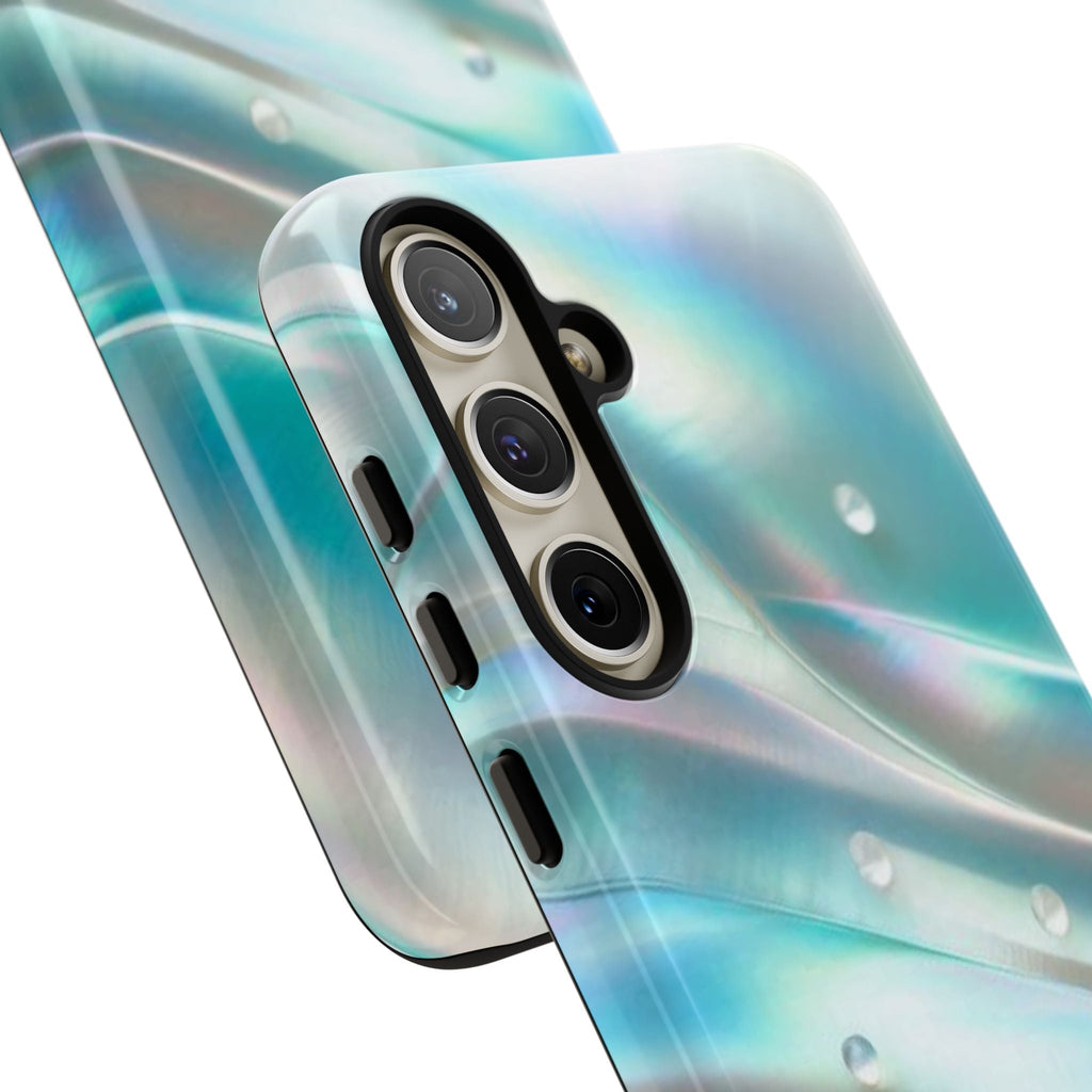 Iridescent Pearl Wave phone case | Tough Cases Printify