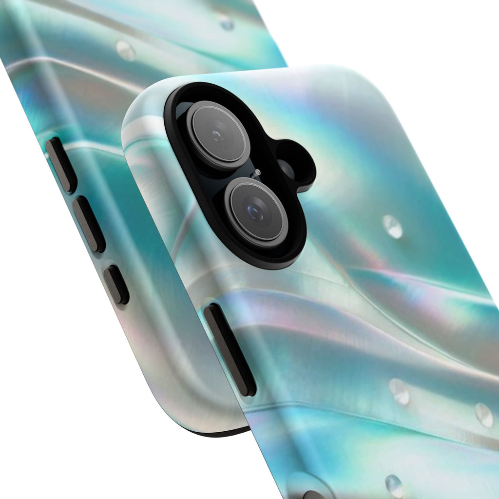 Iridescent Pearl Wave phone case | Tough Cases Printify