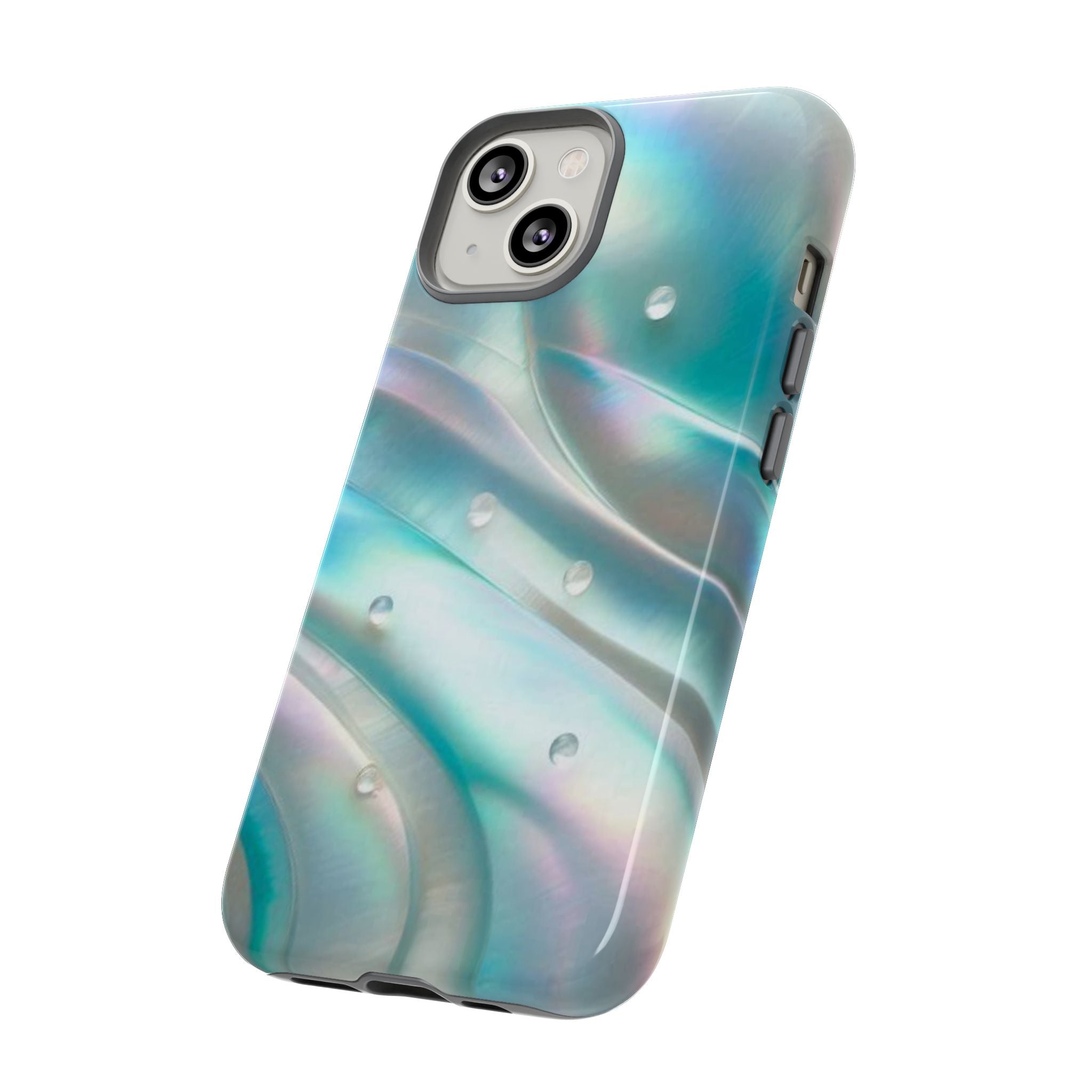 Iridescent Pearl Wave phone case | Tough Cases Printify