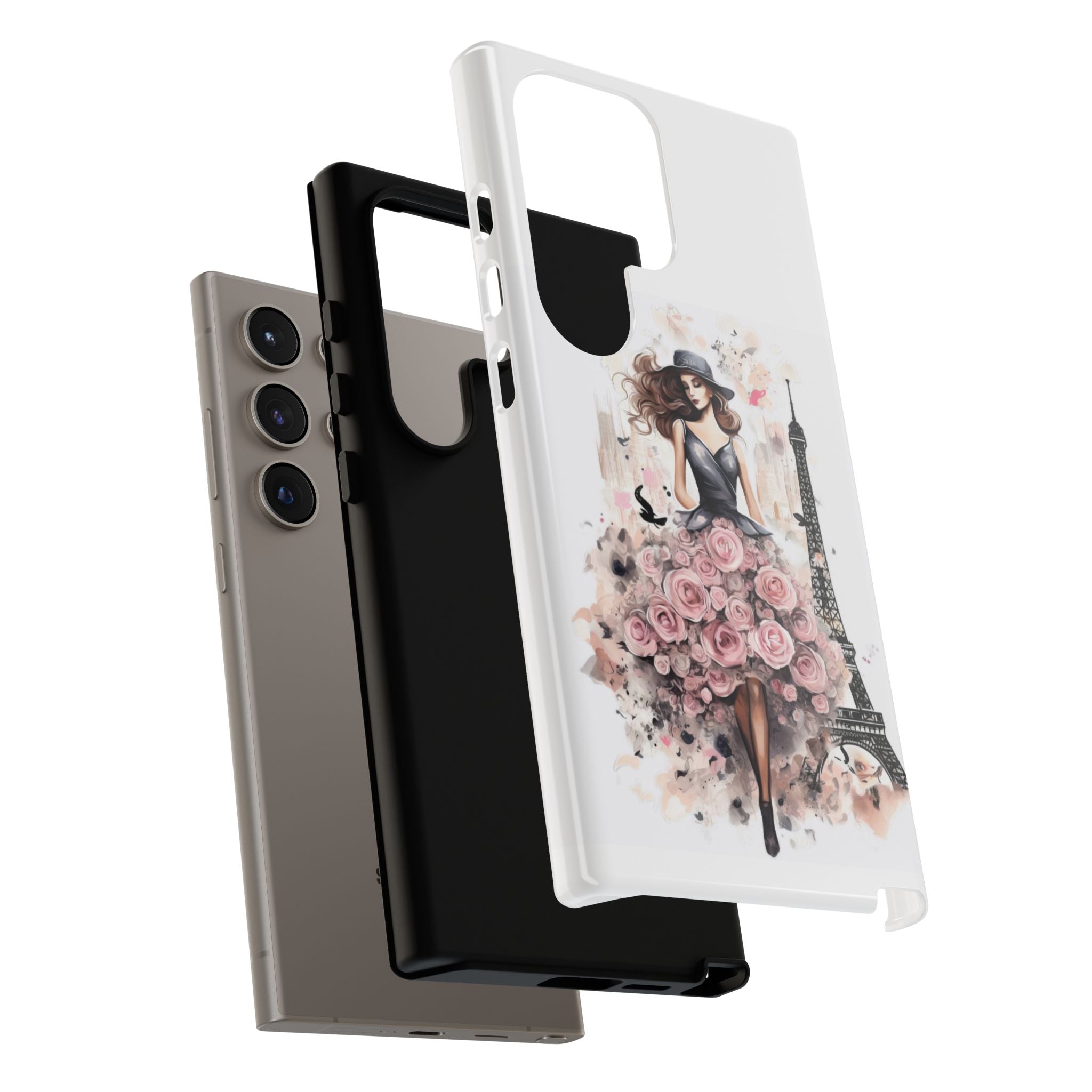 Parisian Rose Dress phone case | iPhone & Samsung slim protective case Printify
