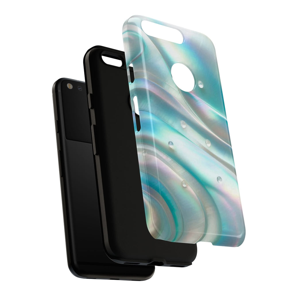 Iridescent Pearl Wave phone case | Tough Cases Printify