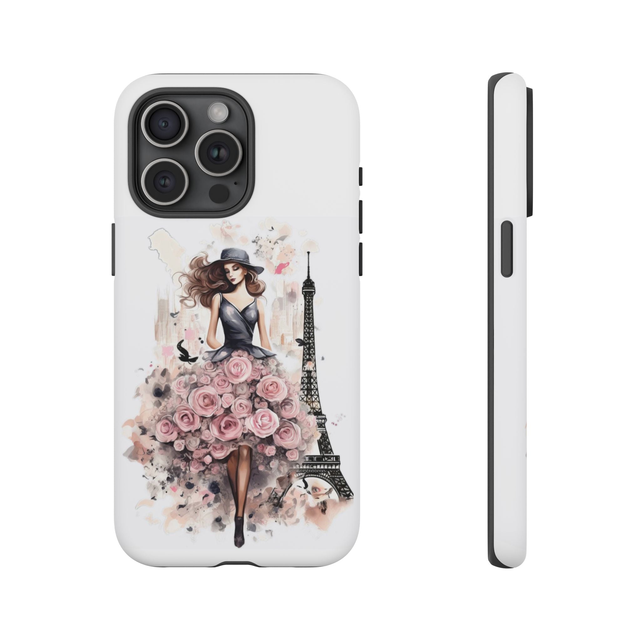 Parisian Rose Dress phone case | iPhone & Samsung slim protective case Printify