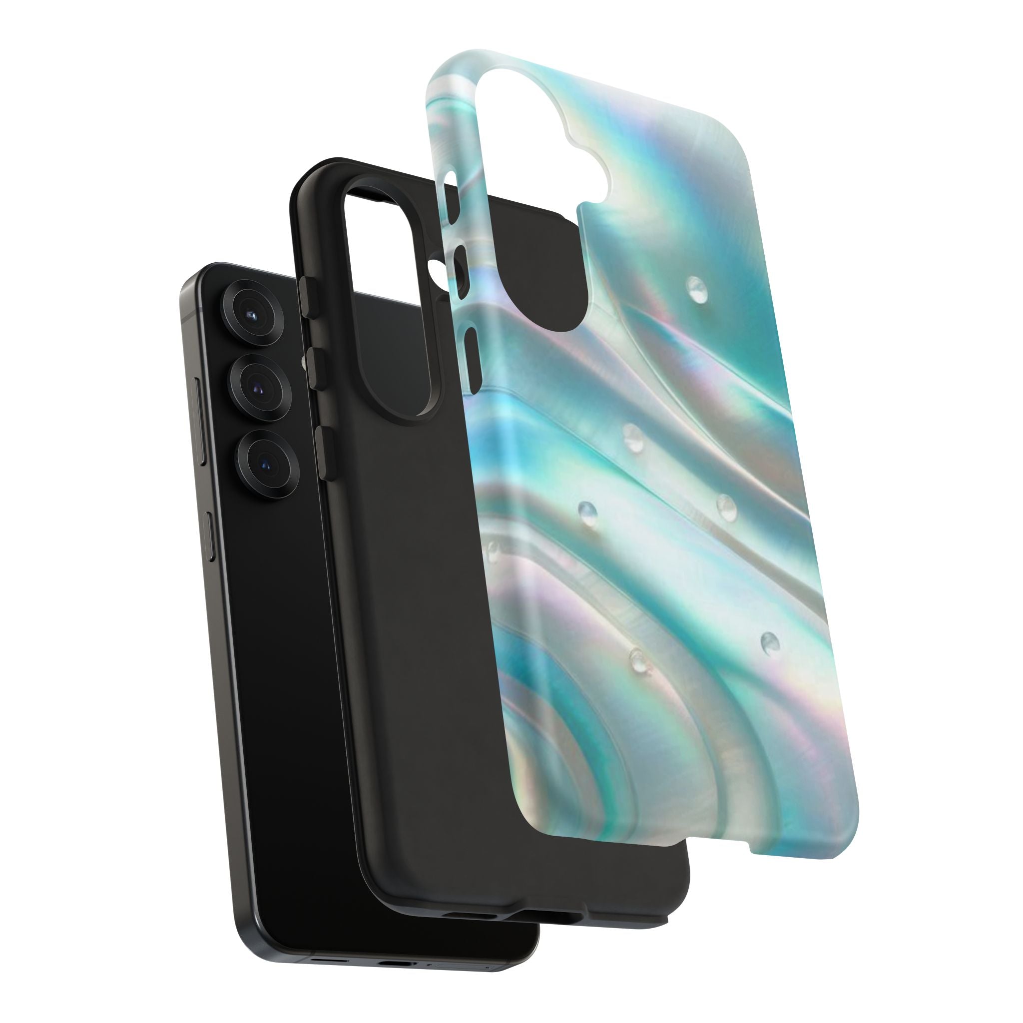 Iridescent Pearl Wave phone case | Tough Cases Printify