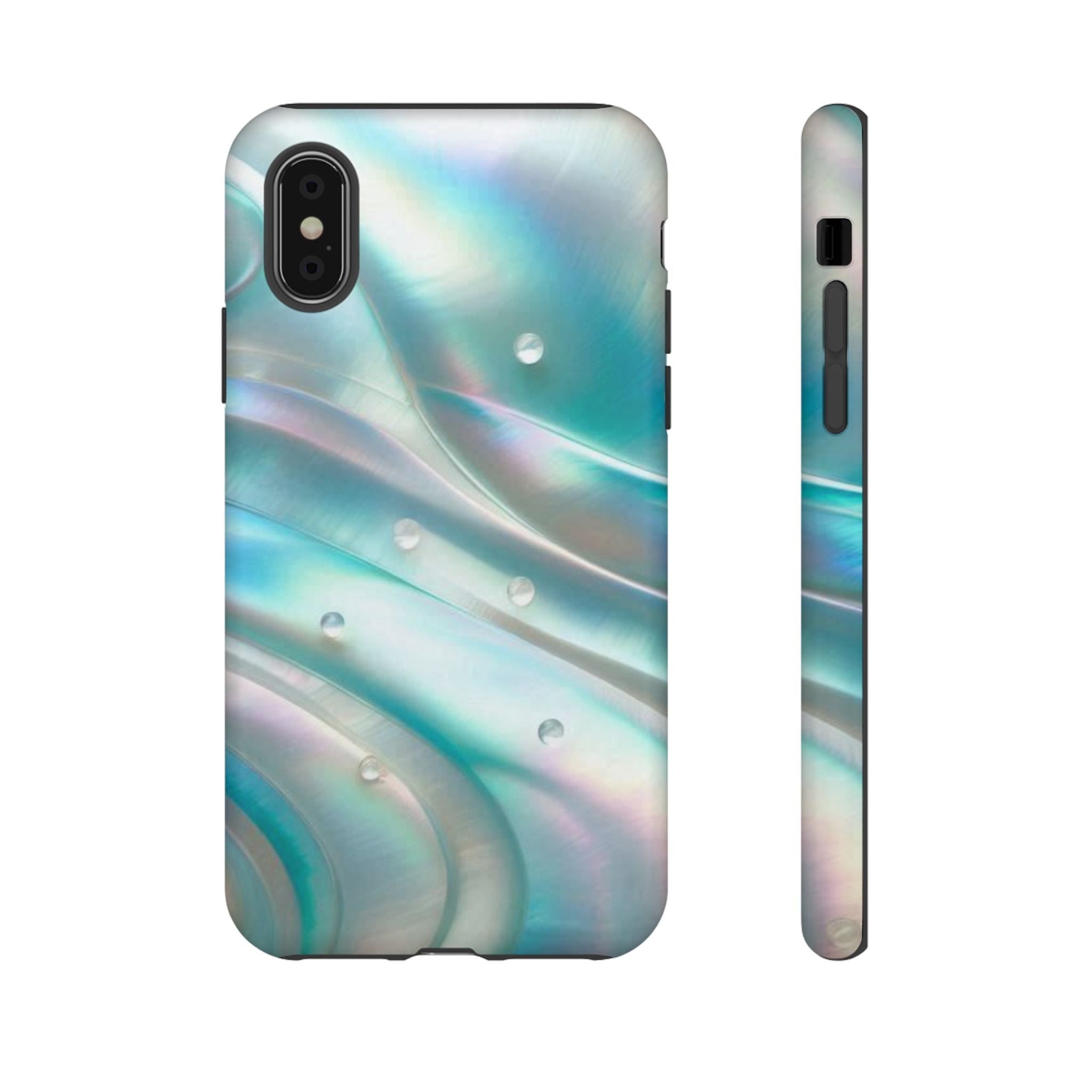 Iridescent Pearl Wave phone case | Tough Cases Printify