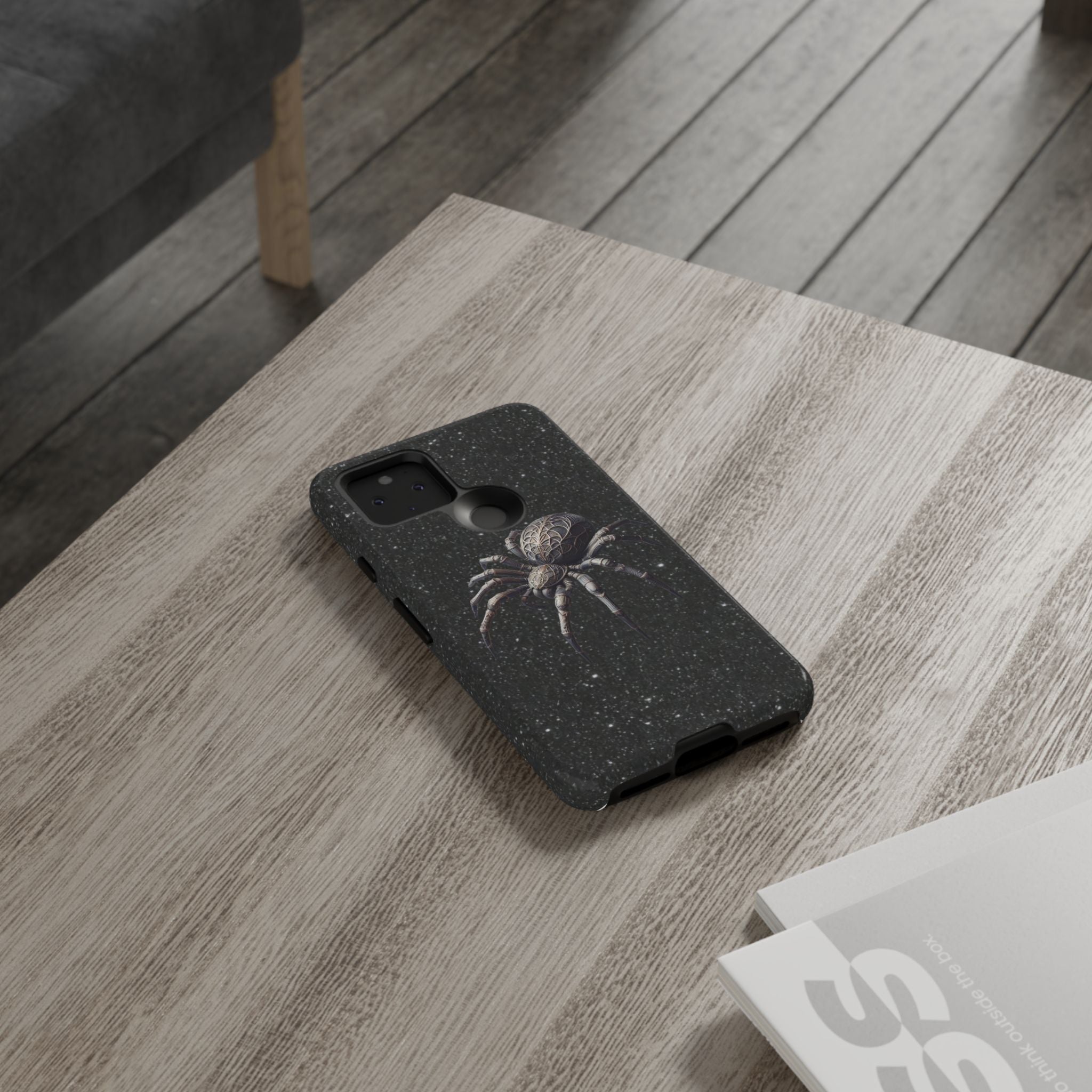 Spider Night Tough Phone Case — Dark Space Tarantula iPhone Cover Printify