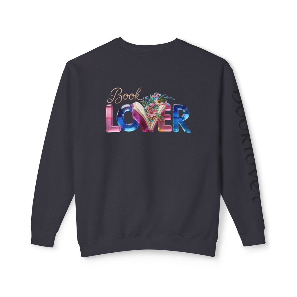 Book Lover Sweatshirt —  Typography Bookworm Pullover Printify