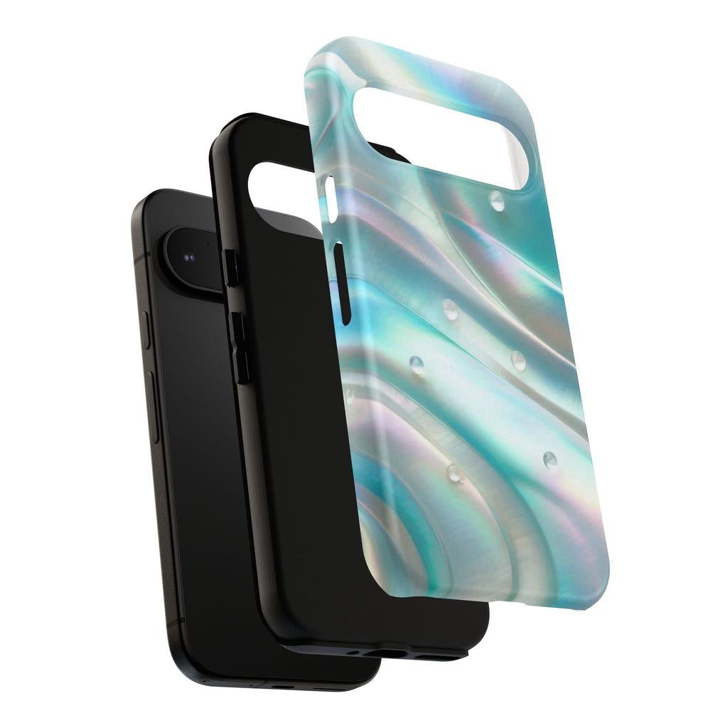 Iridescent Pearl Wave phone case | Tough Cases Printify