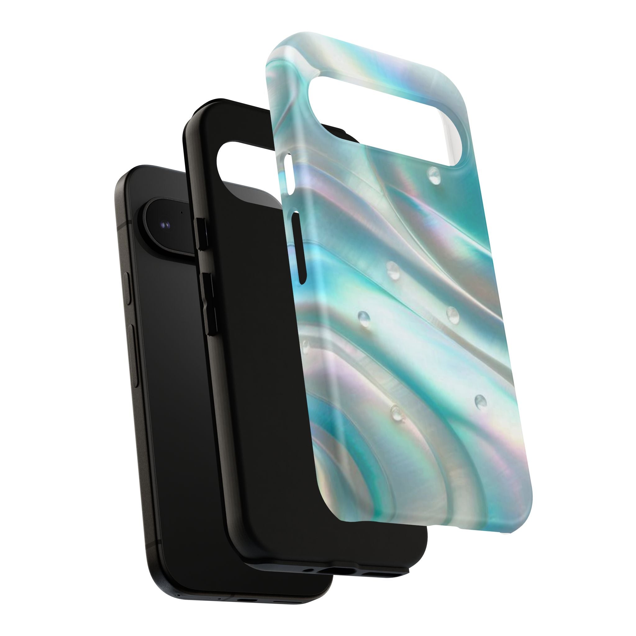 Iridescent Pearl Wave phone case | Tough Cases Printify