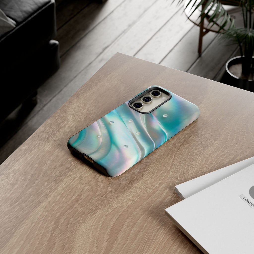Iridescent Pearl Wave phone case | Tough Cases Printify