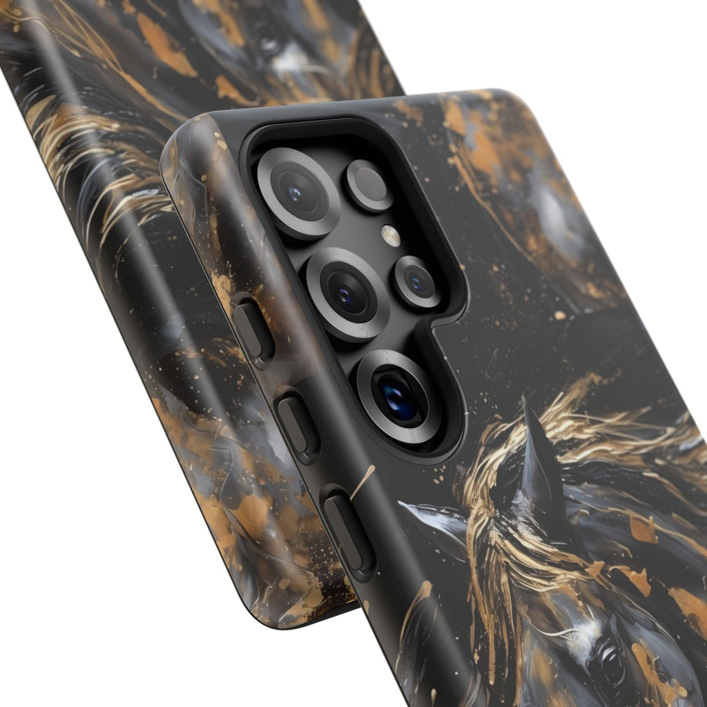 Golden Paint Horse Phone Case | Tough Case Printify