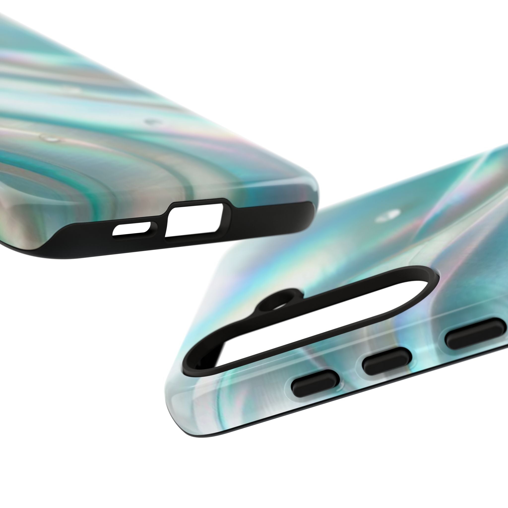 Iridescent Pearl Wave phone case | Tough Cases Printify