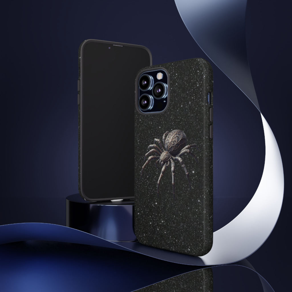 Spider Night Tough Phone Case — Dark Space Tarantula iPhone Cover Printify
