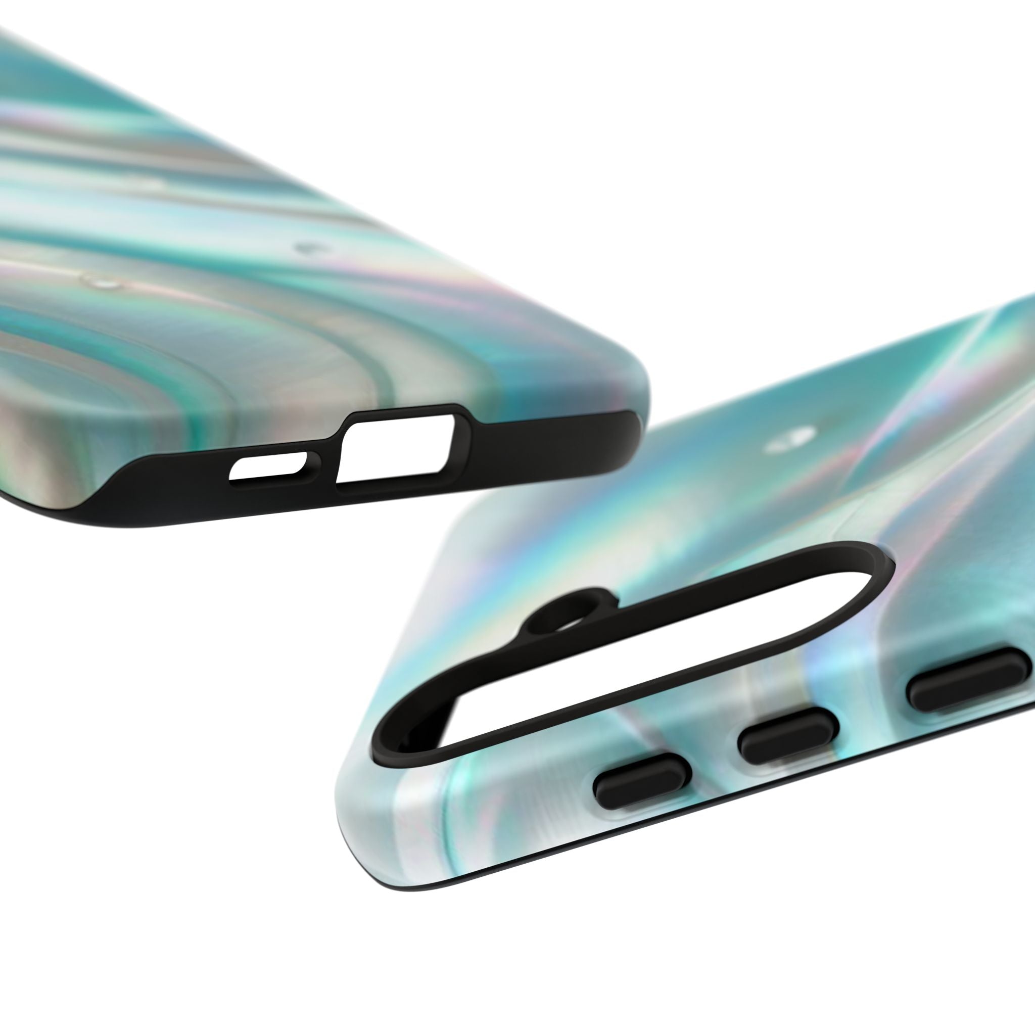 Iridescent Pearl Wave phone case | Tough Cases Printify