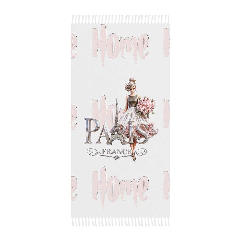 Paris Beach Towel | Boho Fringe Cloth Printify