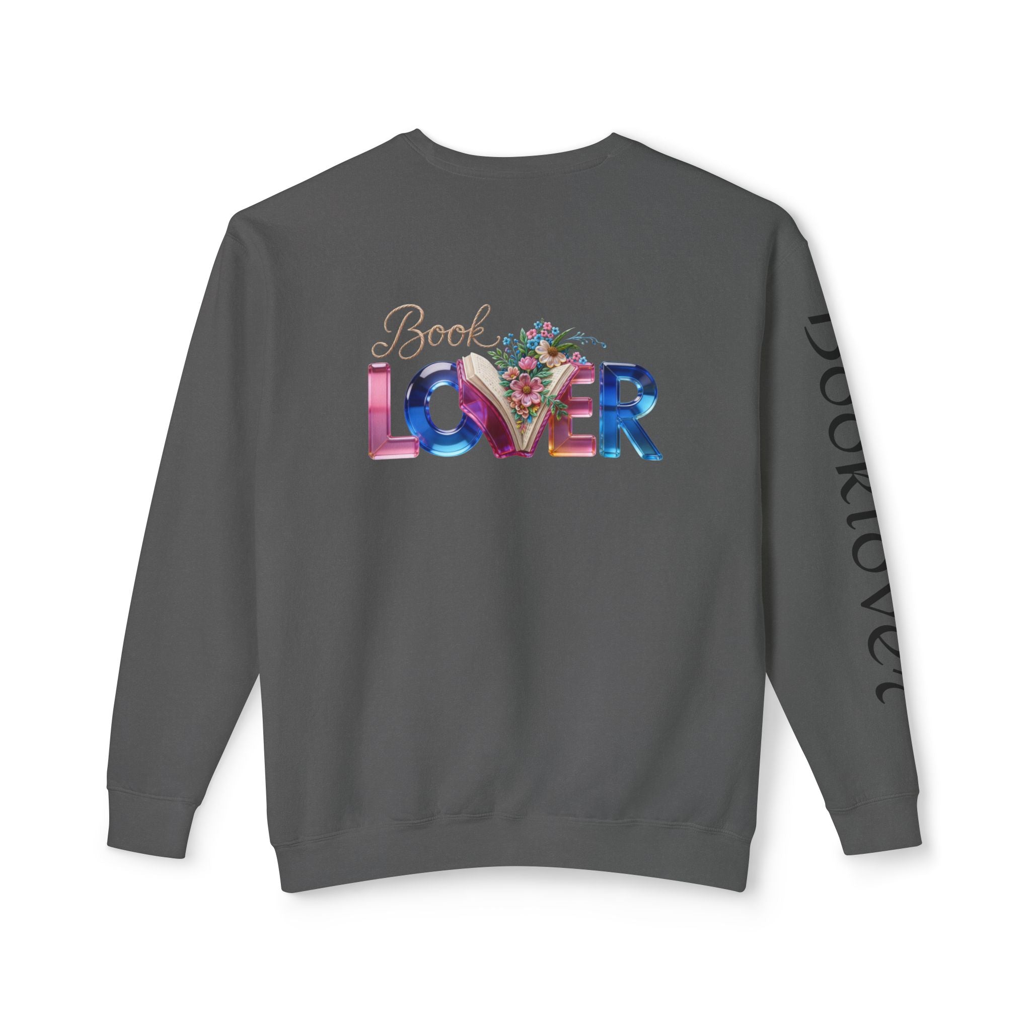 Book Lover Sweatshirt —  Typography Bookworm Pullover Printify
