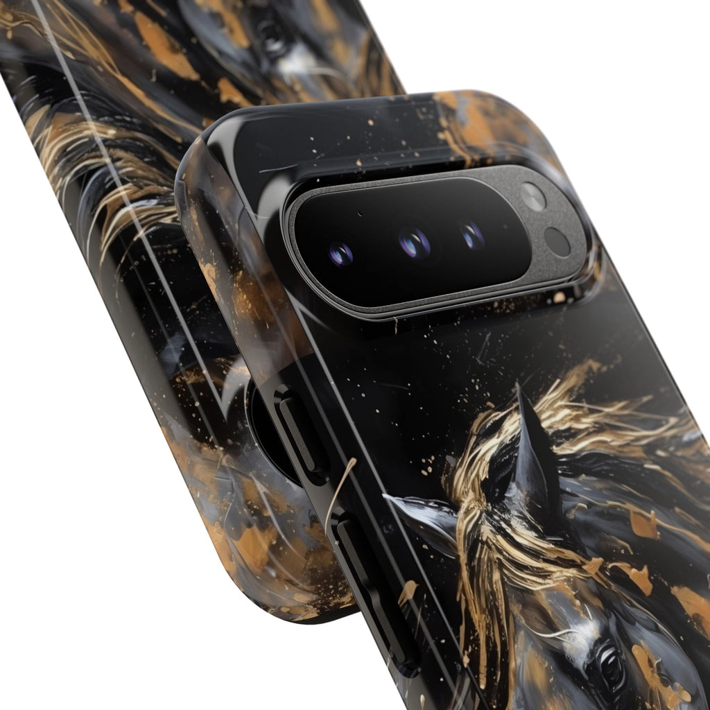 Golden Paint Horse Phone Case | Tough Case Printify