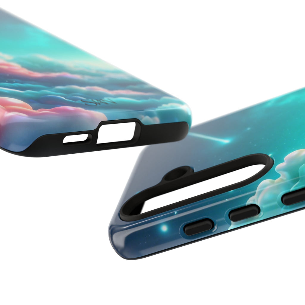 Dreamy Pastel Clouds with Shooting Star phone case Printify