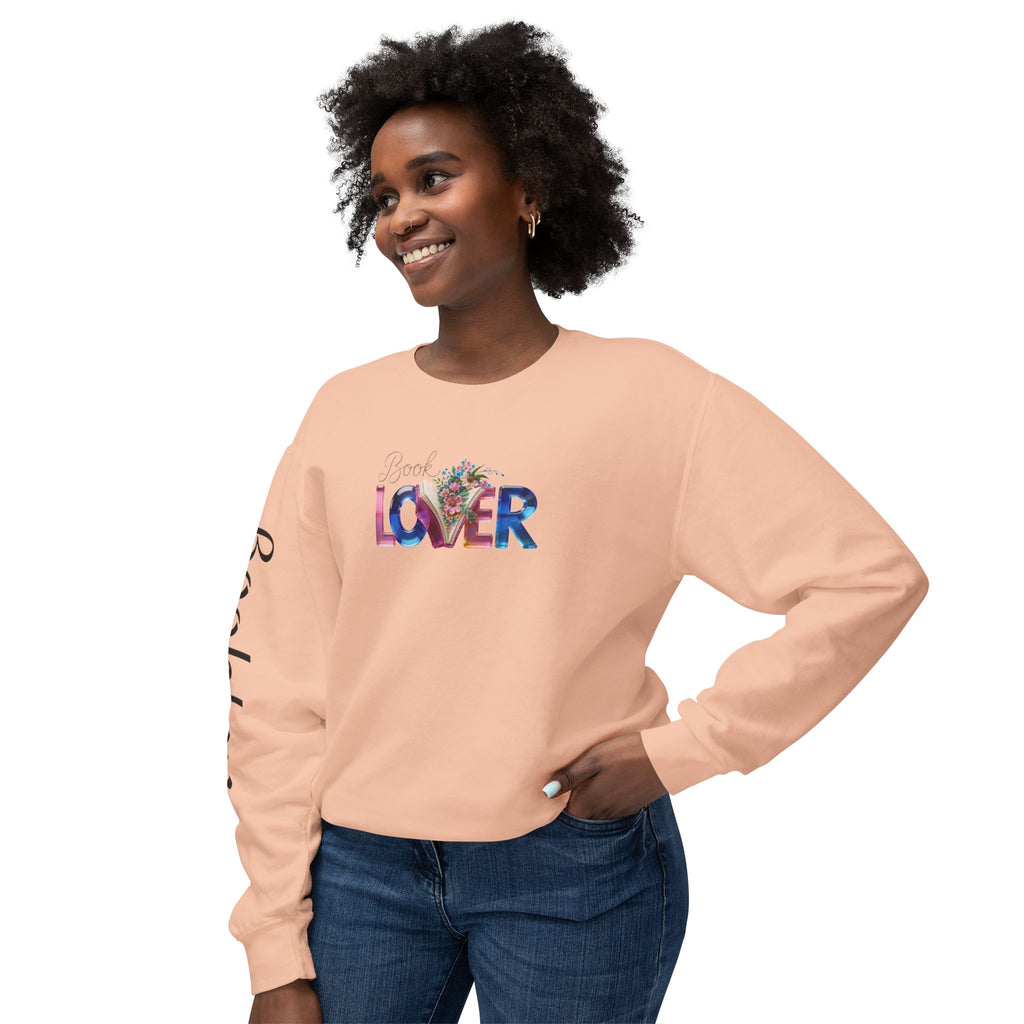 Book Lover Sweatshirt —  Typography Bookworm Pullover Printify