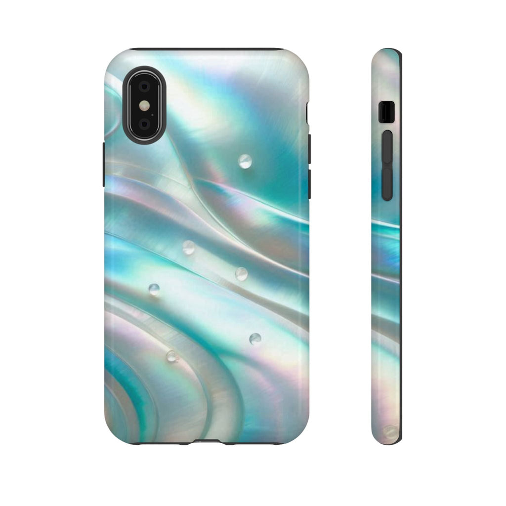 Iridescent Pearl Wave phone case | Tough Cases Printify