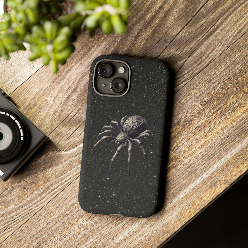 Spider Night Tough Phone Case — Dark Space Tarantula iPhone Cover Printify