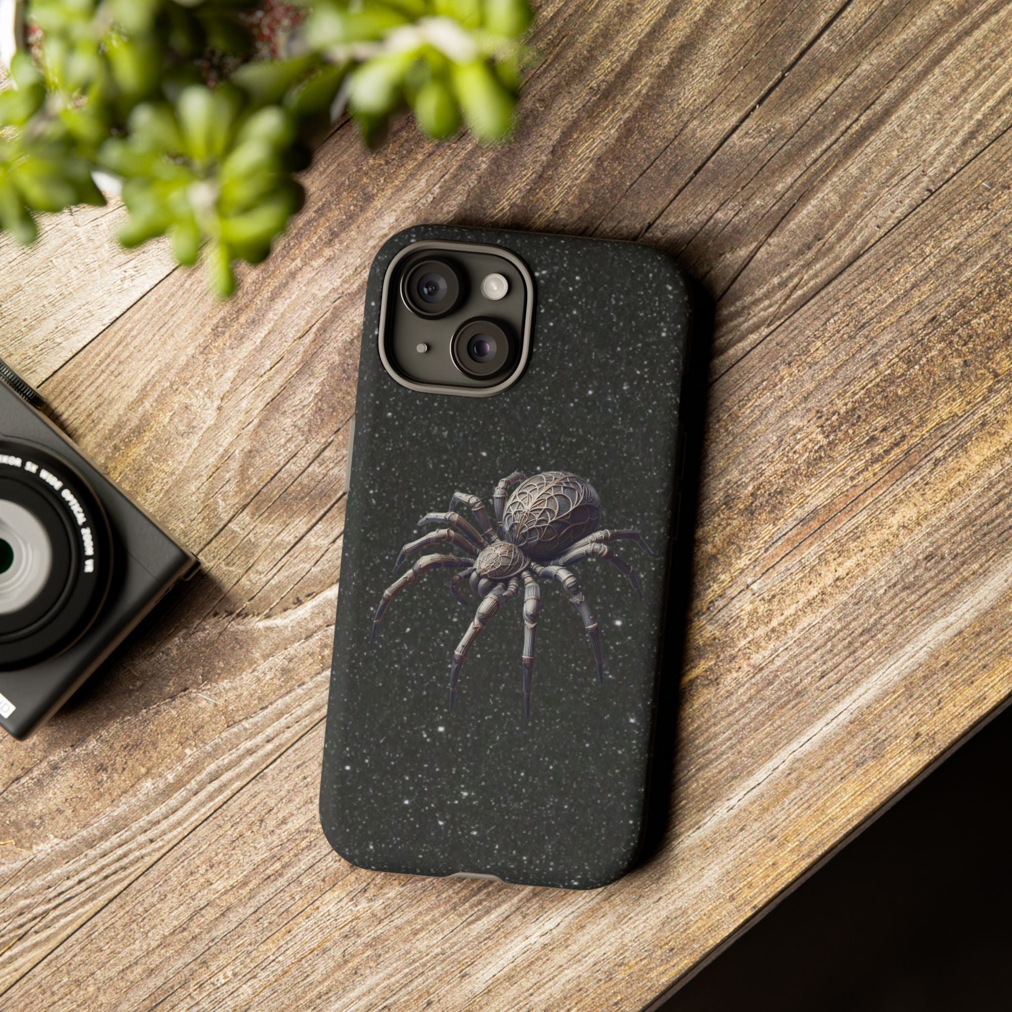 Spider Night Tough Phone Case — Dark Space Tarantula iPhone Cover Printify