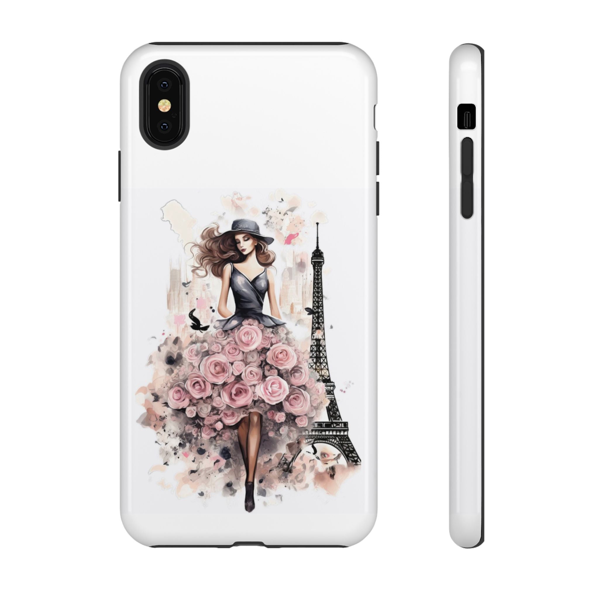 Parisian Rose Dress phone case | iPhone & Samsung slim protective case Printify