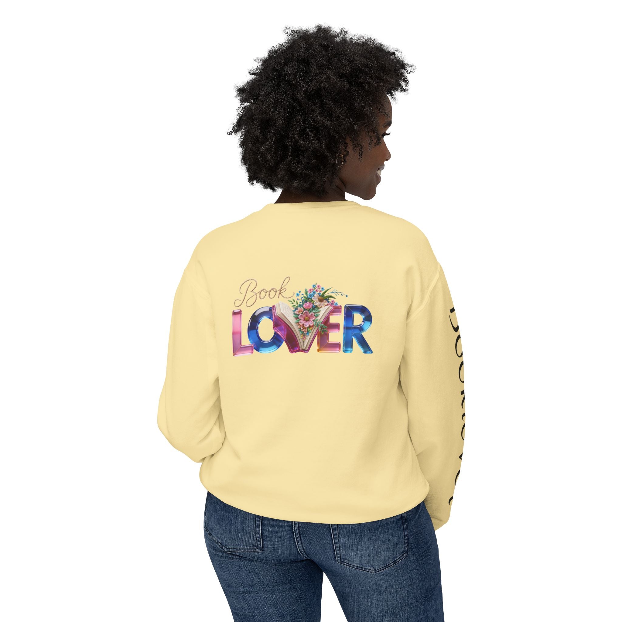 Book Lover Sweatshirt —  Typography Bookworm Pullover Printify