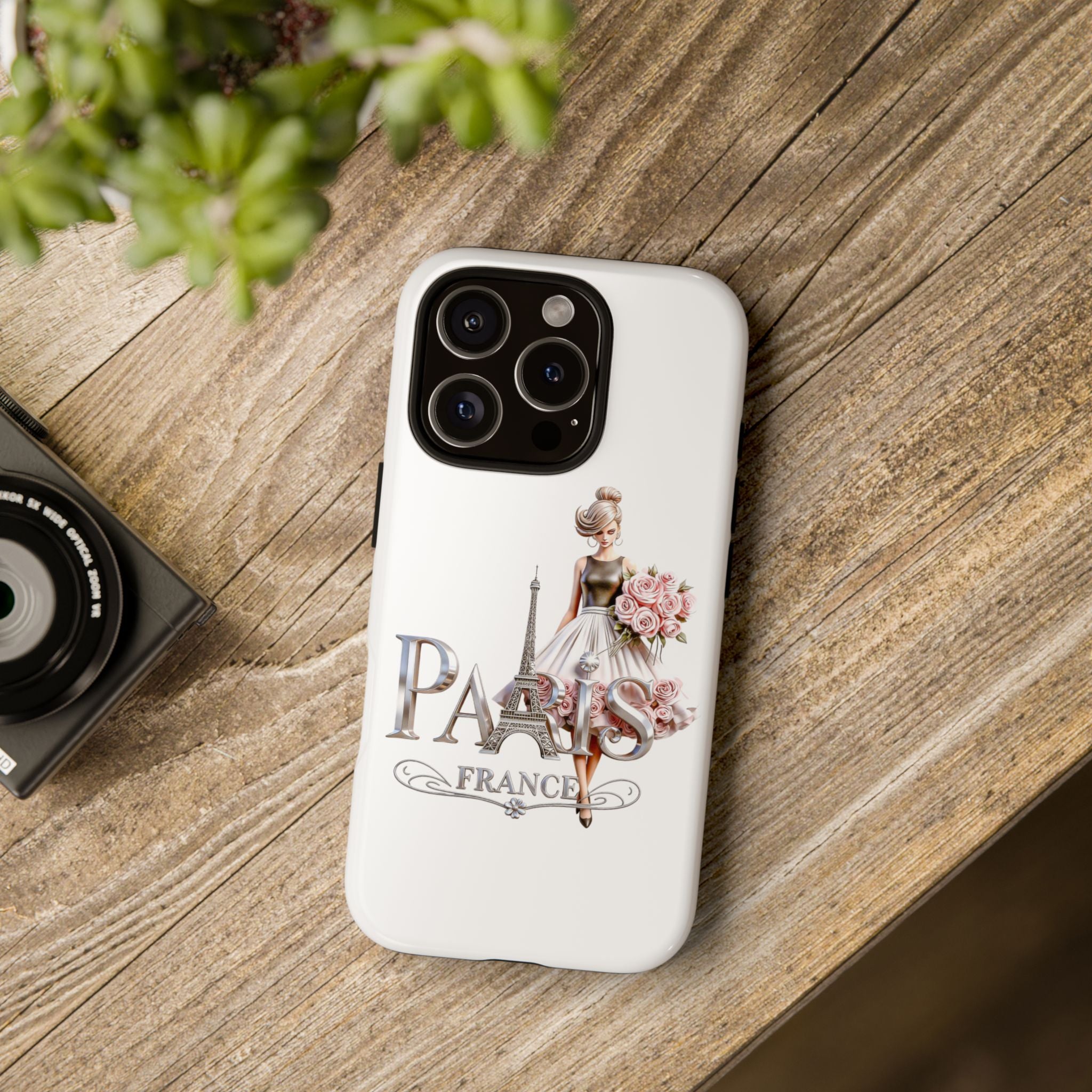 Phone Case | Eiffel Tower Floral Fashion Design Printify