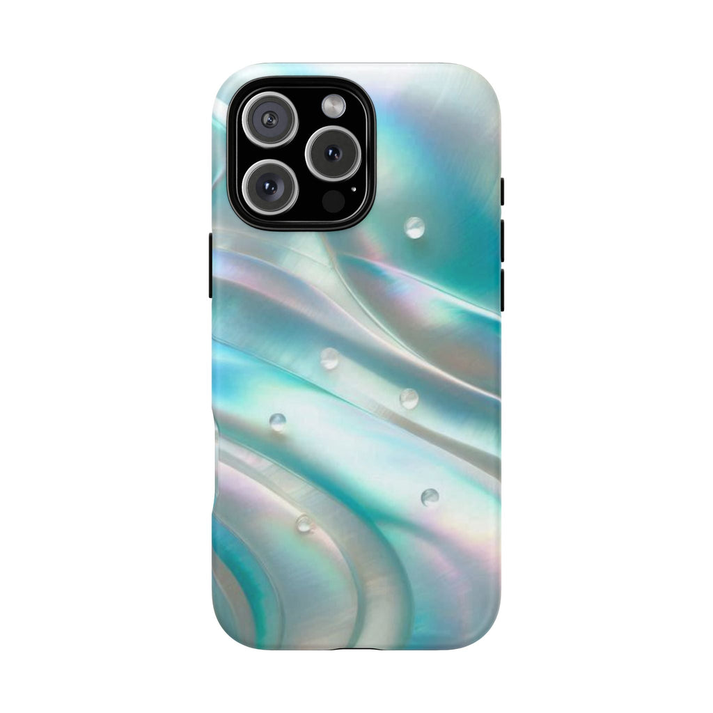 Iridescent Pearl Wave phone case | Tough Cases Printify