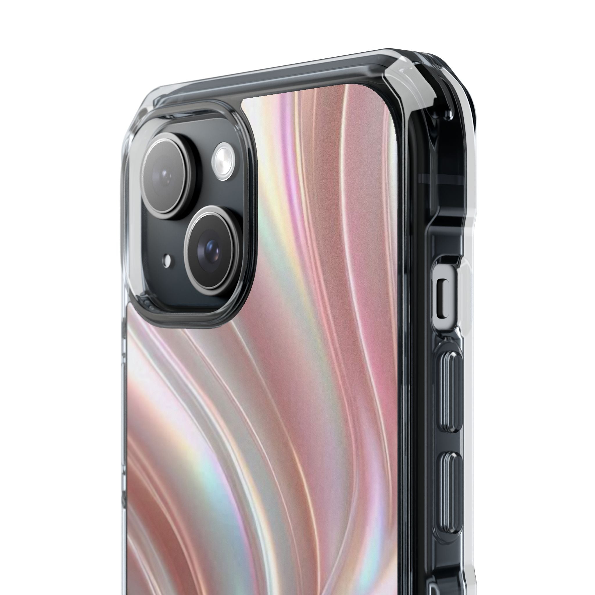 Iridescent Marble Swirl Phone Case Printify