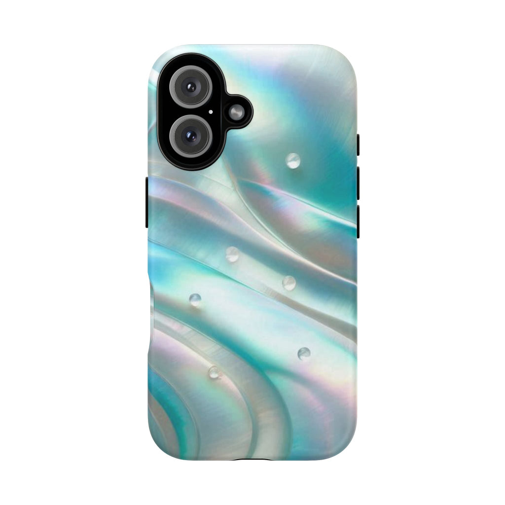 Iridescent Pearl Wave phone case | Tough Cases Printify