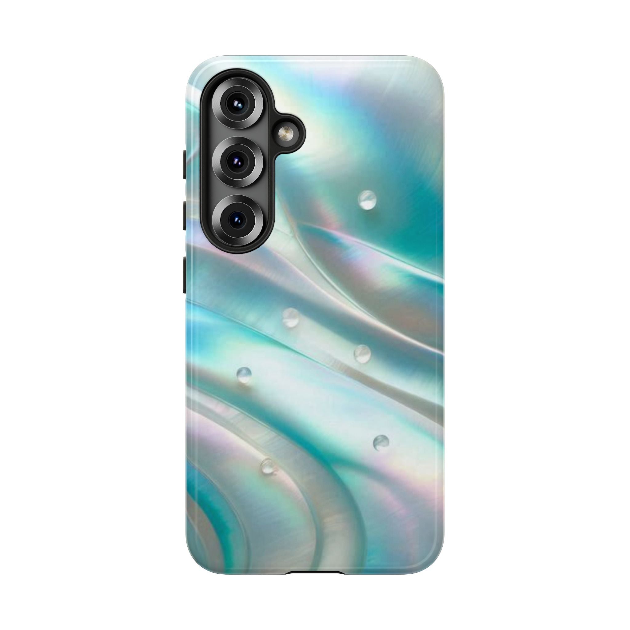 Iridescent Pearl Wave phone case | Tough Cases Printify