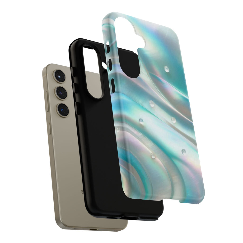 Iridescent Pearl Wave phone case | Tough Cases Printify