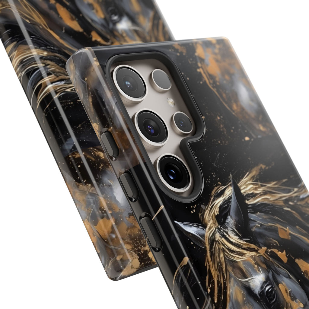 Golden Paint Horse Phone Case | Tough Case Printify