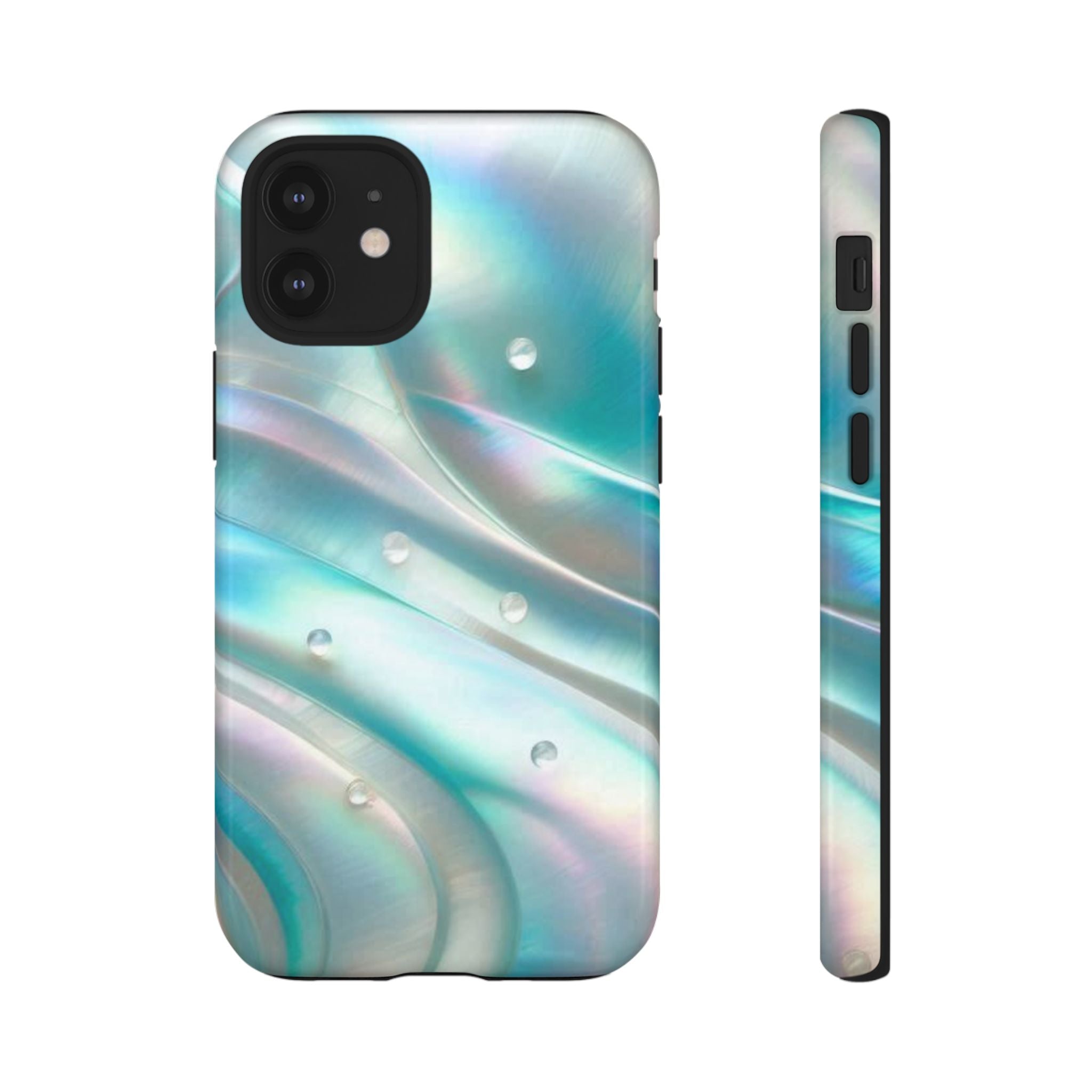 Iridescent Pearl Wave phone case | Tough Cases Printify