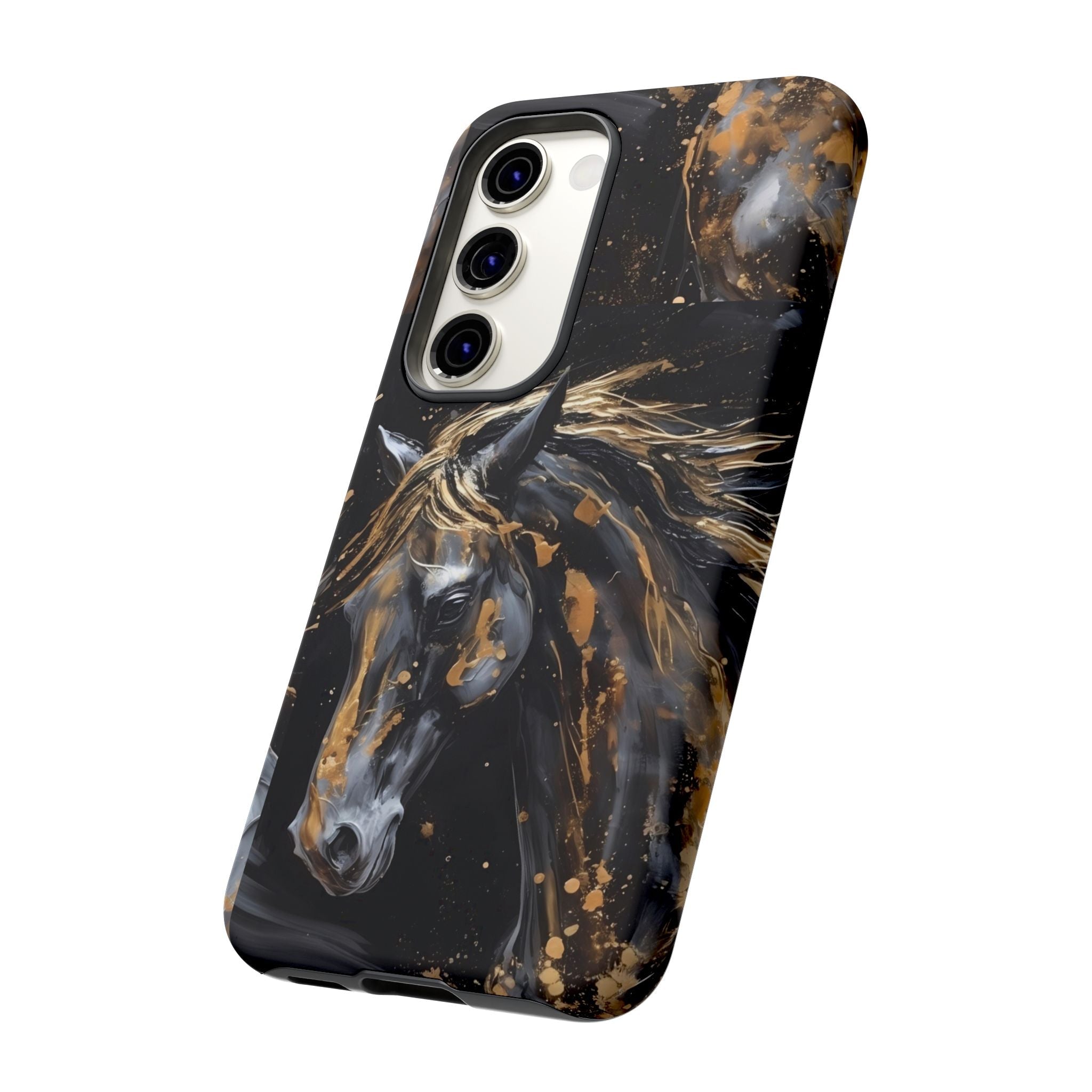 Golden Paint Horse Phone Case | Tough Case Printify