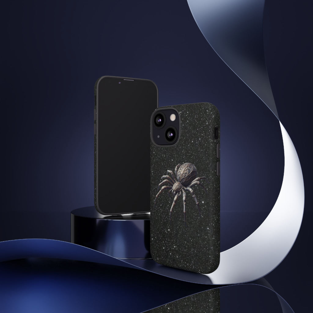 Spider Night Tough Phone Case — Dark Space Tarantula iPhone Cover Printify