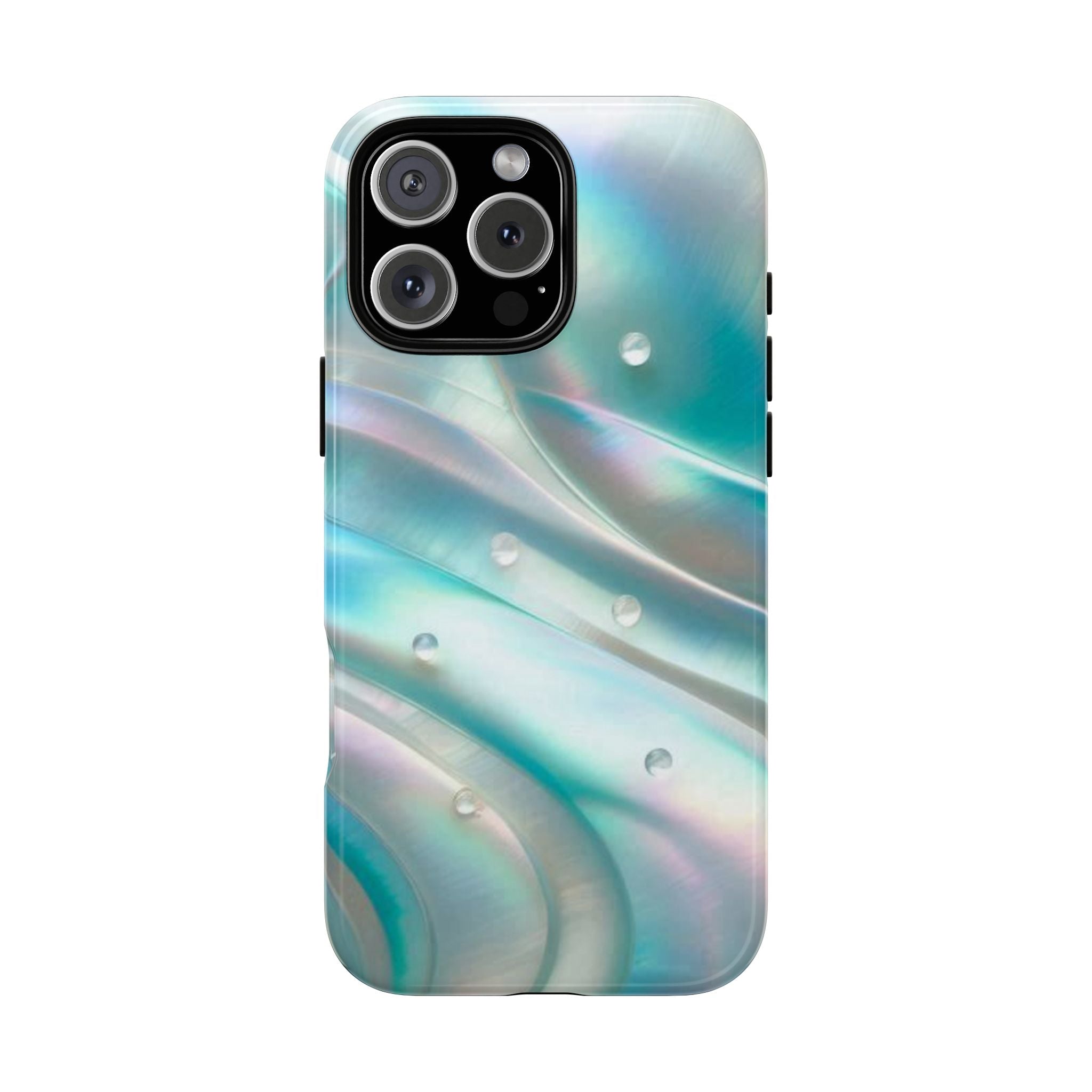 Iridescent Pearl Wave phone case | Tough Cases Printify