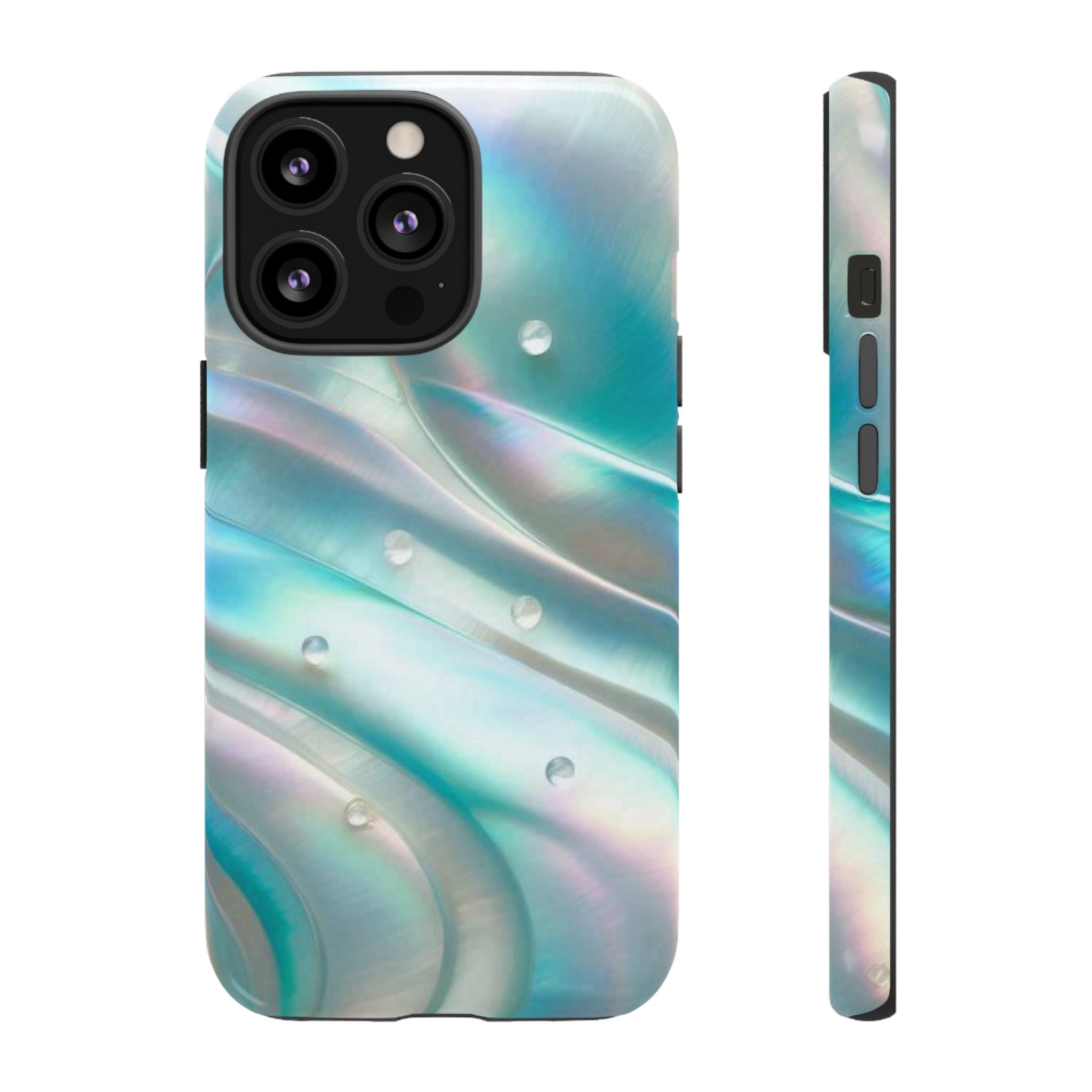 Iridescent Pearl Wave phone case | Tough Cases Printify