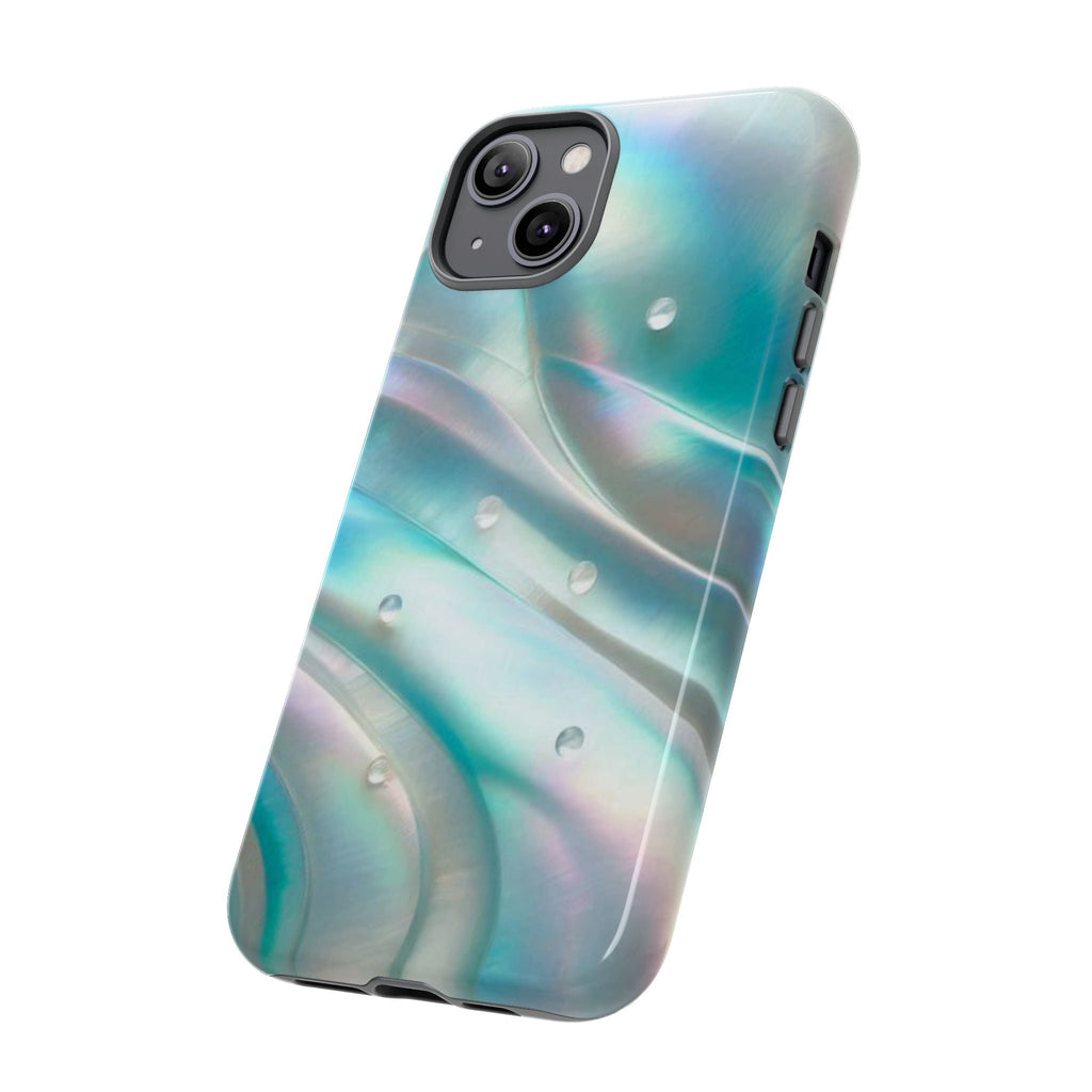 Iridescent Pearl Wave phone case | Tough Cases Printify