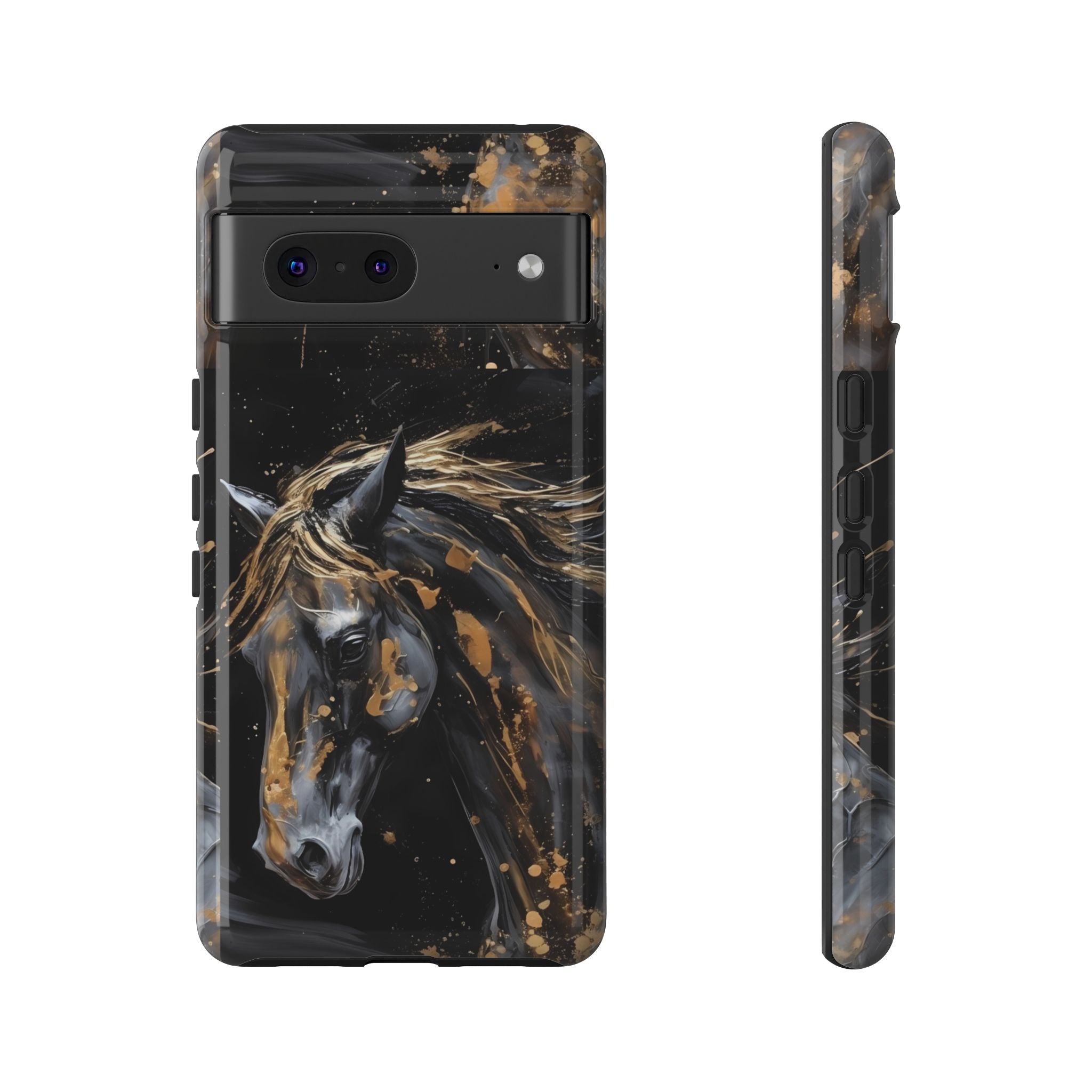 Golden Paint Horse Phone Case | Tough Case Printify