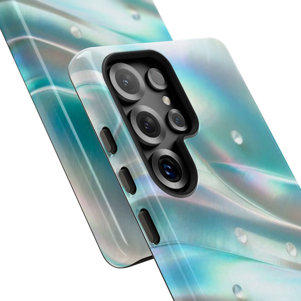 Iridescent Pearl Wave phone case | Tough Cases Printify