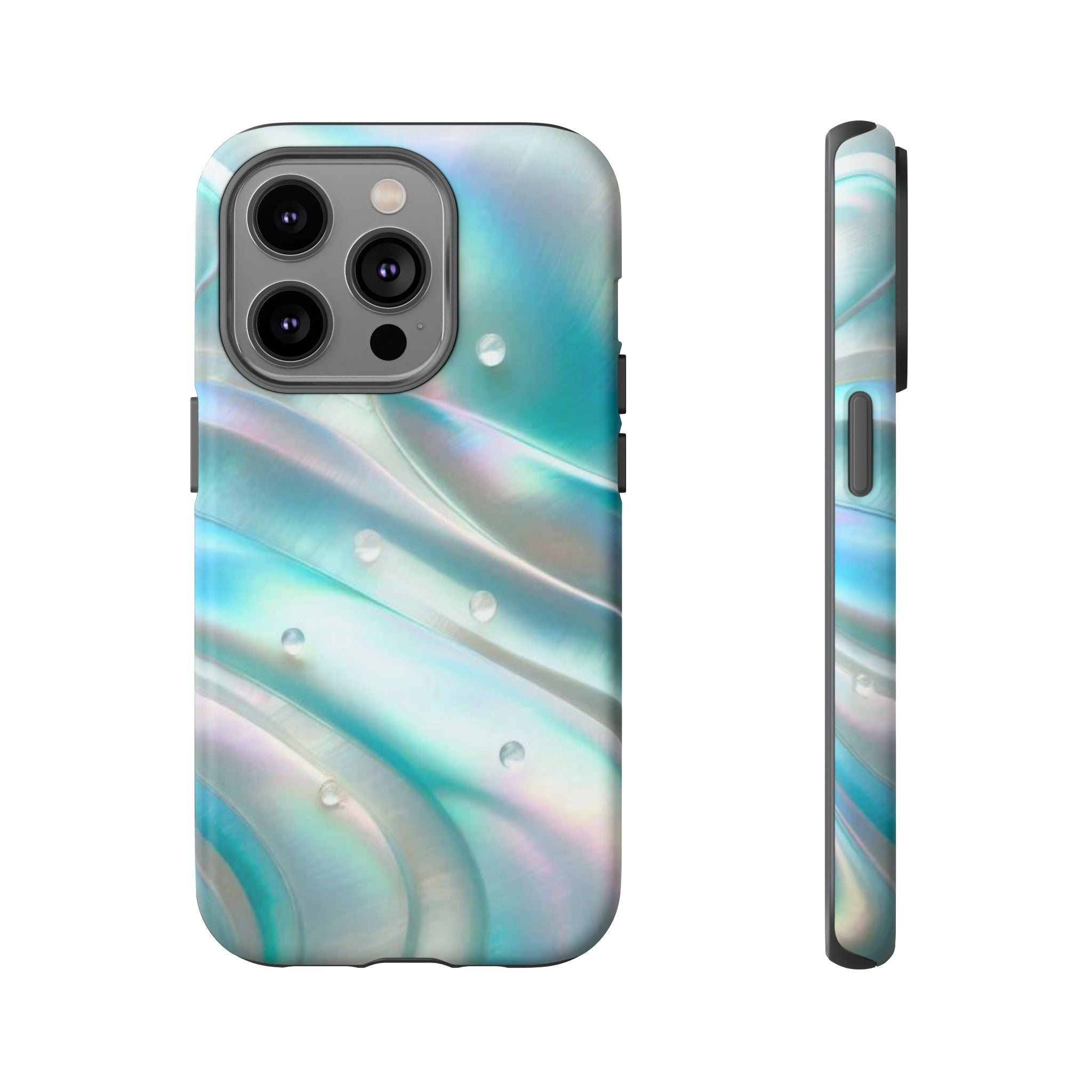 Iridescent Pearl Wave phone case | Tough Cases Printify