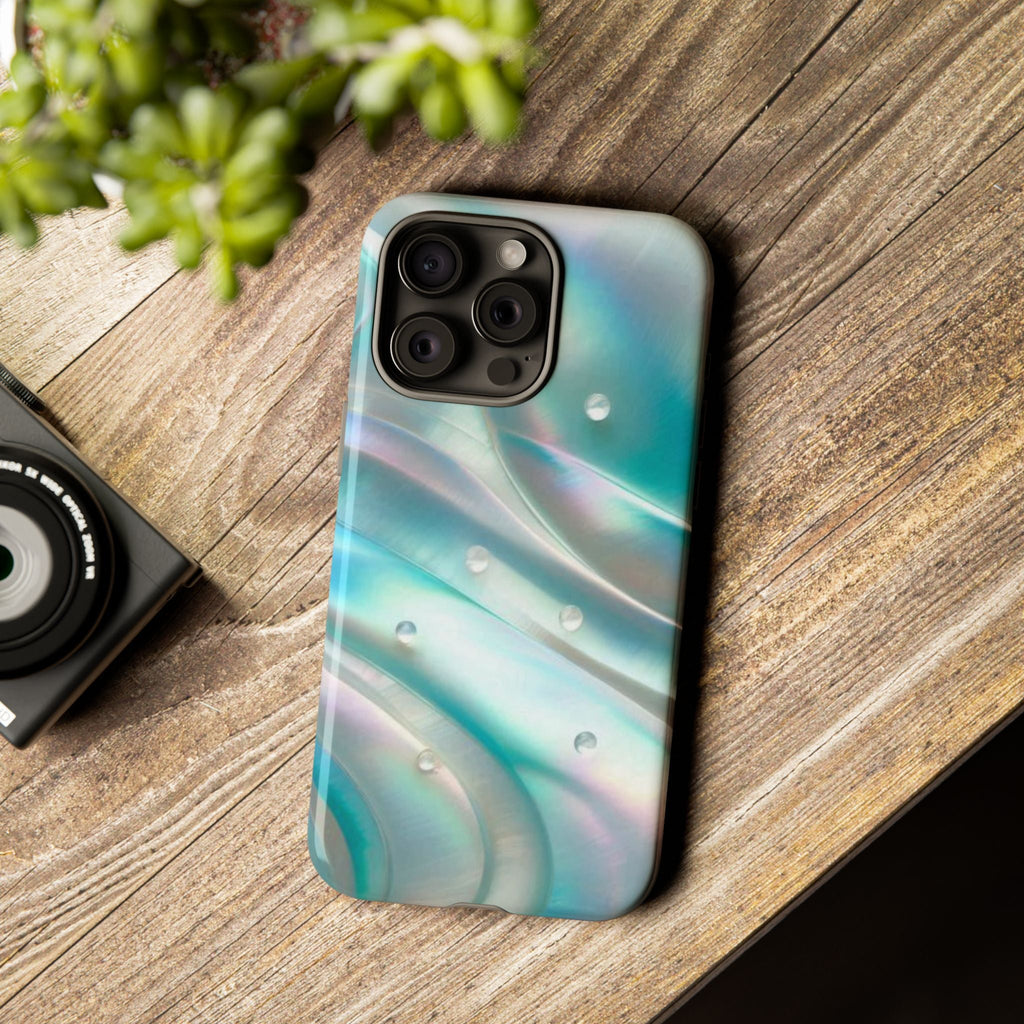 Iridescent Pearl Wave phone case | Tough Cases Printify