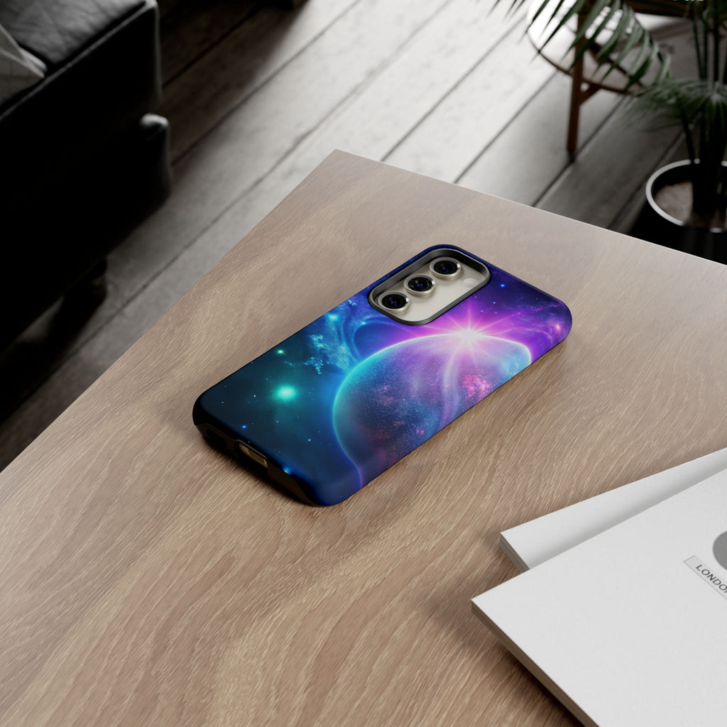 Galaxy Nebula Space Phone Case | Planet Sparkle Tough Case Printify