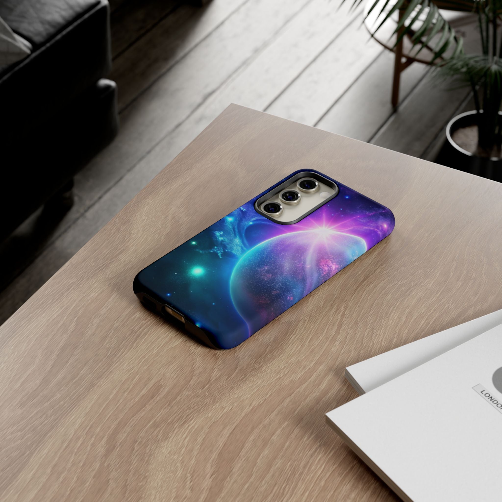 Galaxy Nebula Space Phone Case | Planet Sparkle Tough Case Printify