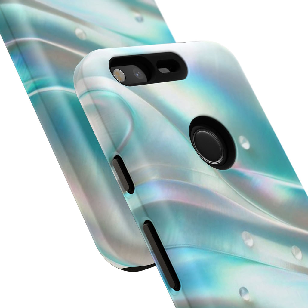 Iridescent Pearl Wave phone case | Tough Cases Printify