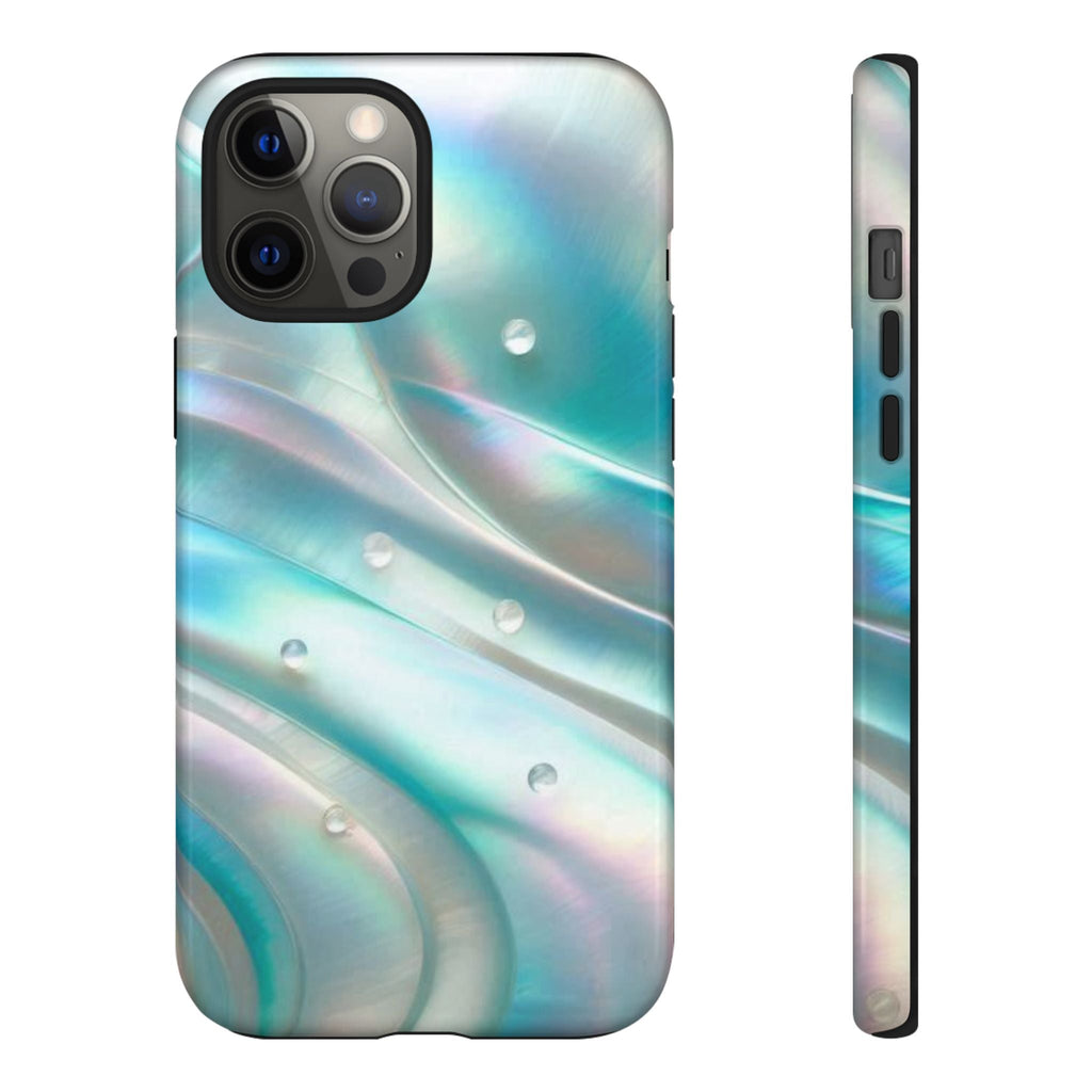 Iridescent Pearl Wave phone case | Tough Cases Printify