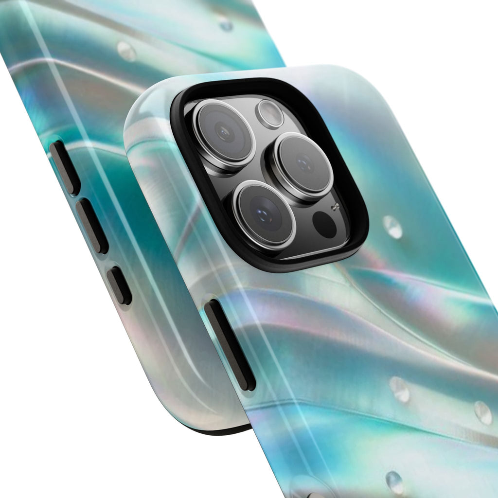Iridescent Pearl Wave phone case | Tough Cases Printify